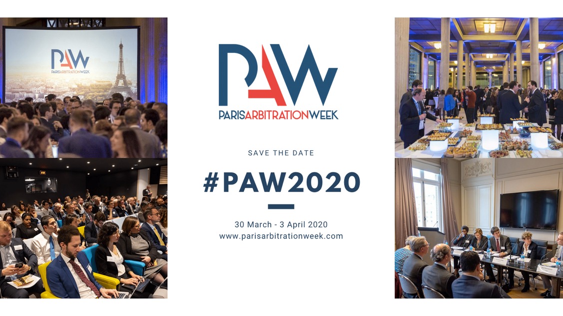 Prochaine édition de la Paris Arbitration Week au printemps 2020